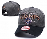 Astros Graphite 2017 World Series Champions Peaked Adjustable Hat GS,baseball caps,new era cap wholesale,wholesale hats