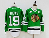 Blackhawks 19 Jonathan Toews Green Adidas Stitched Jersey,baseball caps,new era cap wholesale,wholesale hats