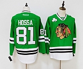 Blackhawks 81 Marian Hossa Green Adidas Stitched Jersey,baseball caps,new era cap wholesale,wholesale hats