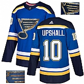 Blues 10 Scottie Upshall Blue Glittery Edition Adidas Jersey,baseball caps,new era cap wholesale,wholesale hats