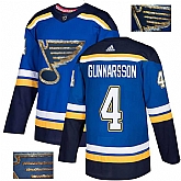 Blues 4 Carl Gunnarsson Blue Glittery Edition Adidas Jersey,baseball caps,new era cap wholesale,wholesale hats