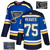 Blues 75 Ryan Reaves Blue Glittery Edition Adidas Jersey,baseball caps,new era cap wholesale,wholesale hats