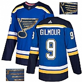 Blues 9 Doug Gilmour Blue Glittery Edition Adidas Jersey,baseball caps,new era cap wholesale,wholesale hats