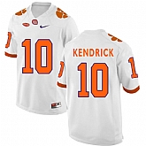 Clemson Tigers 10 Derion Kendrick White College Football Jersey DingZhi,baseball caps,new era cap wholesale,wholesale hats