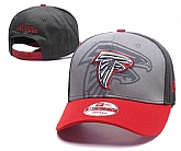 Falcons Team Logo Gray Peaked Adjustable Hat GS,baseball caps,new era cap wholesale,wholesale hats