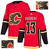 Flames 13 Johnny Gaudreau Red With Special Glittery Logo Adidas Jersey,baseball caps,new era cap wholesale,wholesale hats