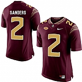 Florida State Seminoles 2 Deion Sanders Red College Football Jersey DingZhi,baseball caps,new era cap wholesale,wholesale hats