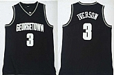 Georgetown Hoyas 3 Allen Iverson Black College Basketball Jersey,baseball caps,new era cap wholesale,wholesale hats