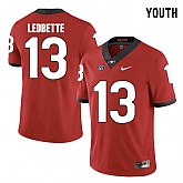 Georgia Bulldogs 13 Jonathan Ledbetter Red Youth College Football Jersey DingZhi,baseball caps,new era cap wholesale,wholesale hats