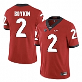 Georgia Bulldogs 2 Brandon Boykin Red College Football Jersey DingZhi,baseball caps,new era cap wholesale,wholesale hats