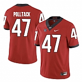 Georgia Bulldogs 47 David Pollack Red College Football Jersey DingZhi,baseball caps,new era cap wholesale,wholesale hats