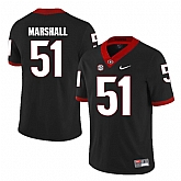 Georgia Bulldogs 51 David Marshall Black College Football Jersey DingZhi,baseball caps,new era cap wholesale,wholesale hats