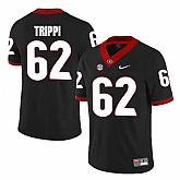 Georgia Bulldogs 62 Charlie Trippi Black College Football Jersey DingZhi,baseball caps,new era cap wholesale,wholesale hats