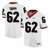 Georgia Bulldogs 62 Charlie Trippi White College Football Jersey DingZhi,baseball caps,new era cap wholesale,wholesale hats