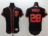 Giants 28 Buster Posey Black 2018 Spring Training Flexbase Baseball Jerseys,baseball caps,new era cap wholesale,wholesale hats