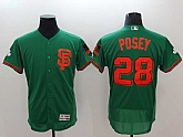 Giants 28 Buster Posey Green St Patrick's Day Flexbase Baseball Jerseys,baseball caps,new era cap wholesale,wholesale hats