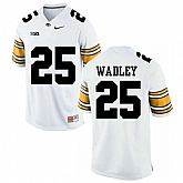 Iowa Hawkeyes 25 Akrum Wadley White College Football Jersey DingZhi,baseball caps,new era cap wholesale,wholesale hats