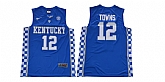 Kentucky Wildcats 12 Karl-Anthony Towns Blue College Basketball Jersey,baseball caps,new era cap wholesale,wholesale hats