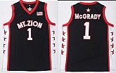 MT. Zion 1 Tracy McGrady Black College Basketball Jersey,baseball caps,new era cap wholesale,wholesale hats
