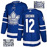 Maple Leafs 12 Connor Brown Blue Glittery Edition Adidas Jersey,baseball caps,new era cap wholesale,wholesale hats