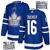 Maple Leafs 16 Darcy Tucker Blue Glittery Edition Adidas Jersey,baseball caps,new era cap wholesale,wholesale hats