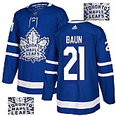 Maple Leafs 21 Bobby Baun Blue Glittery Edition Adidas Jersey,baseball caps,new era cap wholesale,wholesale hats