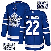 Maple Leafs 22 Dave Williams Blue Glittery Edition Adidas Jersey,baseball caps,new era cap wholesale,wholesale hats