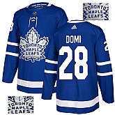 Maple Leafs 28 Tie Blue Glittery Edition Adidas Jersey,baseball caps,new era cap wholesale,wholesale hats