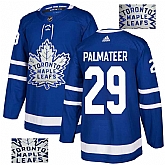 Maple Leafs 29 Mike Palmateer Blue Glittery Edition Adidas Jersey,baseball caps,new era cap wholesale,wholesale hats