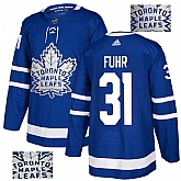 Maple Leafs 31 Grant Fuhr Blue Glittery Edition Adidas Jersey,baseball caps,new era cap wholesale,wholesale hats