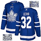 Maple Leafs 32 Josh Leivo Blue Glittery Edition Adidas Jersey,baseball caps,new era cap wholesale,wholesale hats