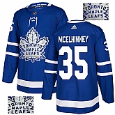 Maple Leafs 35 Curtis McElhinney Blue Glittery Edition Adidas Jersey,baseball caps,new era cap wholesale,wholesale hats
