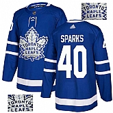 Maple Leafs 40 Garret Sparks Blue Glittery Edition Adidas Jersey,baseball caps,new era cap wholesale,wholesale hats