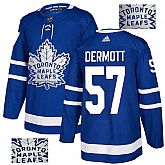 Maple Leafs 57 Travis Dermott Blue Glittery Edition Adidas Jersey,baseball caps,new era cap wholesale,wholesale hats