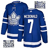 Maple Leafs 7 Lanny McDonald Blue Glittery Edition Adidas Jersey,baseball caps,new era cap wholesale,wholesale hats