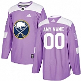 Men's Customized Buffalo Sabres Purple Adidas Hockey Fights Cancer Practice Jersey,baseball caps,new era cap wholesale,wholesale hats