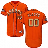 Men's Customized Houston Astros Orange 2018 Gold Program Flexbase Jersey,baseball caps,new era cap wholesale,wholesale hats