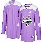 Men's Customized Washington Capitals Purple Adidas Hockey Fights Cancer Practice Jersey,baseball caps,new era cap wholesale,wholesale hats