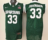 Michigan State Spartans 33 Magic Johnson Green College Basketball Jersey,baseball caps,new era cap wholesale,wholesale hats