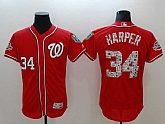 Nationals 34 Bryce Harper Red 2018 Spring Training Flexbase Baseball Jerseys,baseball caps,new era cap wholesale,wholesale hats