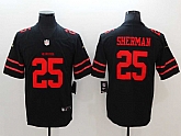 Nike 49ers 25 Richard Sherman Black Vapor Untouchable Player Limited Jersey,baseball caps,new era cap wholesale,wholesale hats