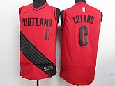 Nike Blazers 0 Damian Lillard Red City Edition Swingman Stitched NBA Jersey,baseball caps,new era cap wholesale,wholesale hats