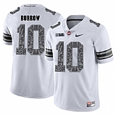 Ohio State Buckeyes 10 Joe Burrow White Shadow College Football Jersey DingZhi,baseball caps,new era cap wholesale,wholesale hats