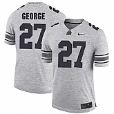 Ohio State Buckeyes 27 Eddie George Gray College Football Jersey DingZhi,baseball caps,new era cap wholesale,wholesale hats