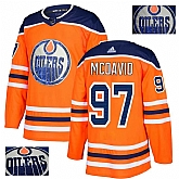 Oilers 97 Connor McDavid Orange With Special Glittery Logo Adidas Jersey,baseball caps,new era cap wholesale,wholesale hats