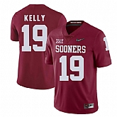 Oklahoma Sooners 19 Caleb Kelly Red With Diamond Logo College Football Jersey DingZhi,baseball caps,new era cap wholesale,wholesale hats