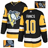 Penguins 10 Ron Francis Black Glittery Edition Adidas Jersey,baseball caps,new era cap wholesale,wholesale hats