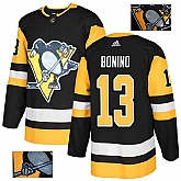 Penguins 13 Nick Bonino Black Glittery Edition Adidas Jersey,baseball caps,new era cap wholesale,wholesale hats