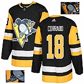 Penguins 18 Frank Corrado Black Glittery Edition Adidas Jersey,baseball caps,new era cap wholesale,wholesale hats