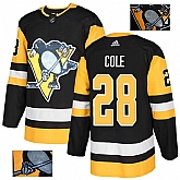 Penguins 28 Ian Cole Black Glittery Edition Adidas Jersey,baseball caps,new era cap wholesale,wholesale hats